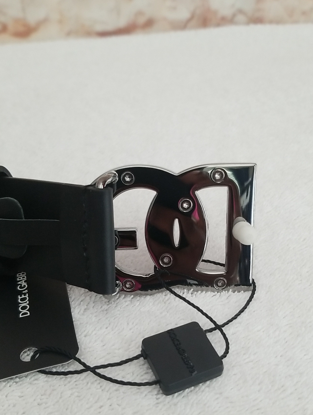 New Dolce & Gabbana Logo Leather Belt - Picture 10 of 10